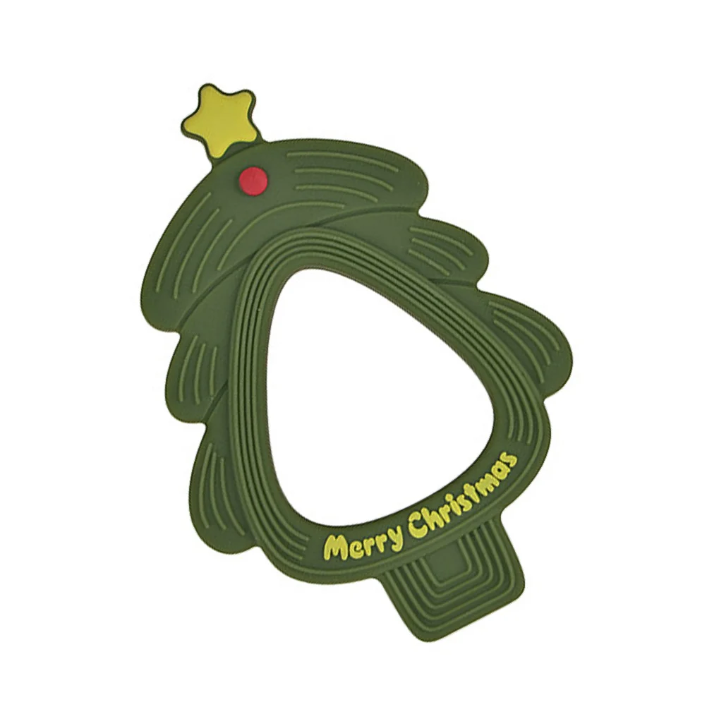 

1Pcs Baby Silicone Teether Christmas Tree Infant Chewing Pacifier Safe Soft Molar Teeth Grinding Soother Baby Teether Toys