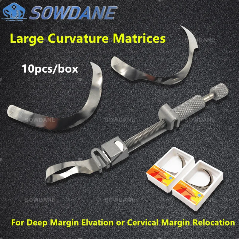 Dental Tofflemire Matrix for Deep Margin Elevation Large Curvature Matrices Retainer Sectional Contoured Matrice dental Material