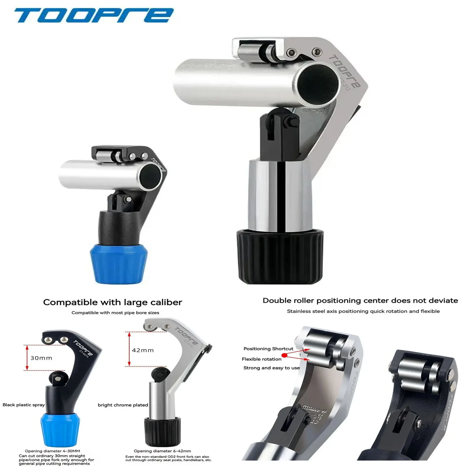 

TOOPRE Инструмент для резки и сокращения труб передней вилки горного велосипеда, инструмент для резки труб вилки MTB из алюминиевого сплава, подседельный штырь руля