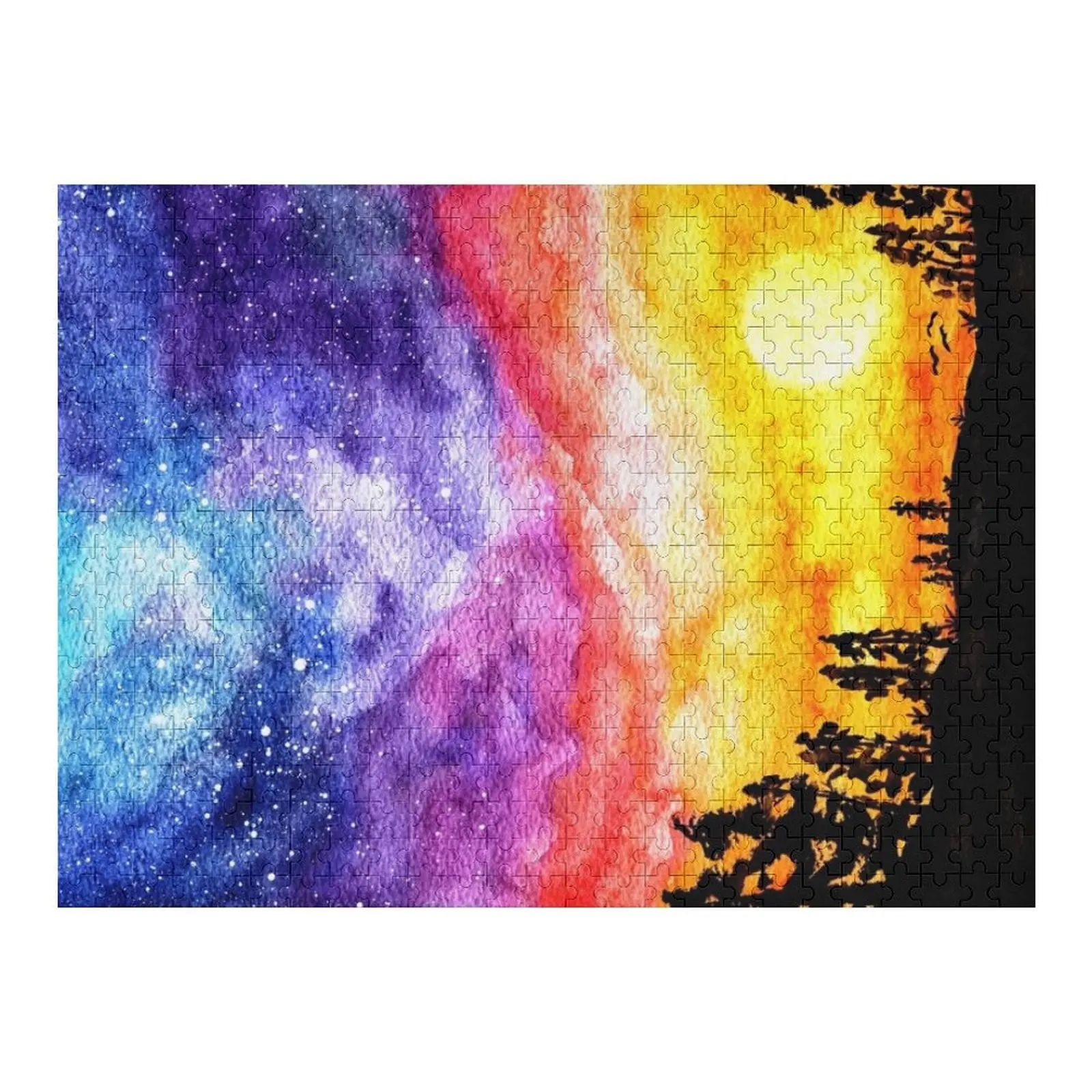 

Sunset Galaxy Dream Jigsaw Puzzle Photo Personalized Child Gift Wooden Jigsaws For Adults Puzzle