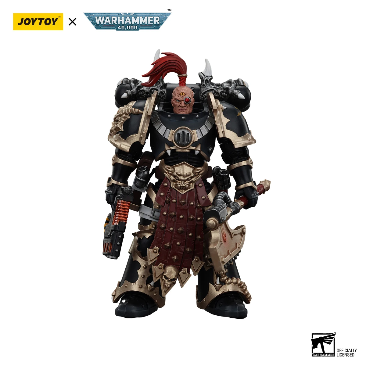 JOYTOY Warhammer 40.000 1/18 Action Figures Caos Space Marines Black Legion 5PCS Anime Modello Militare