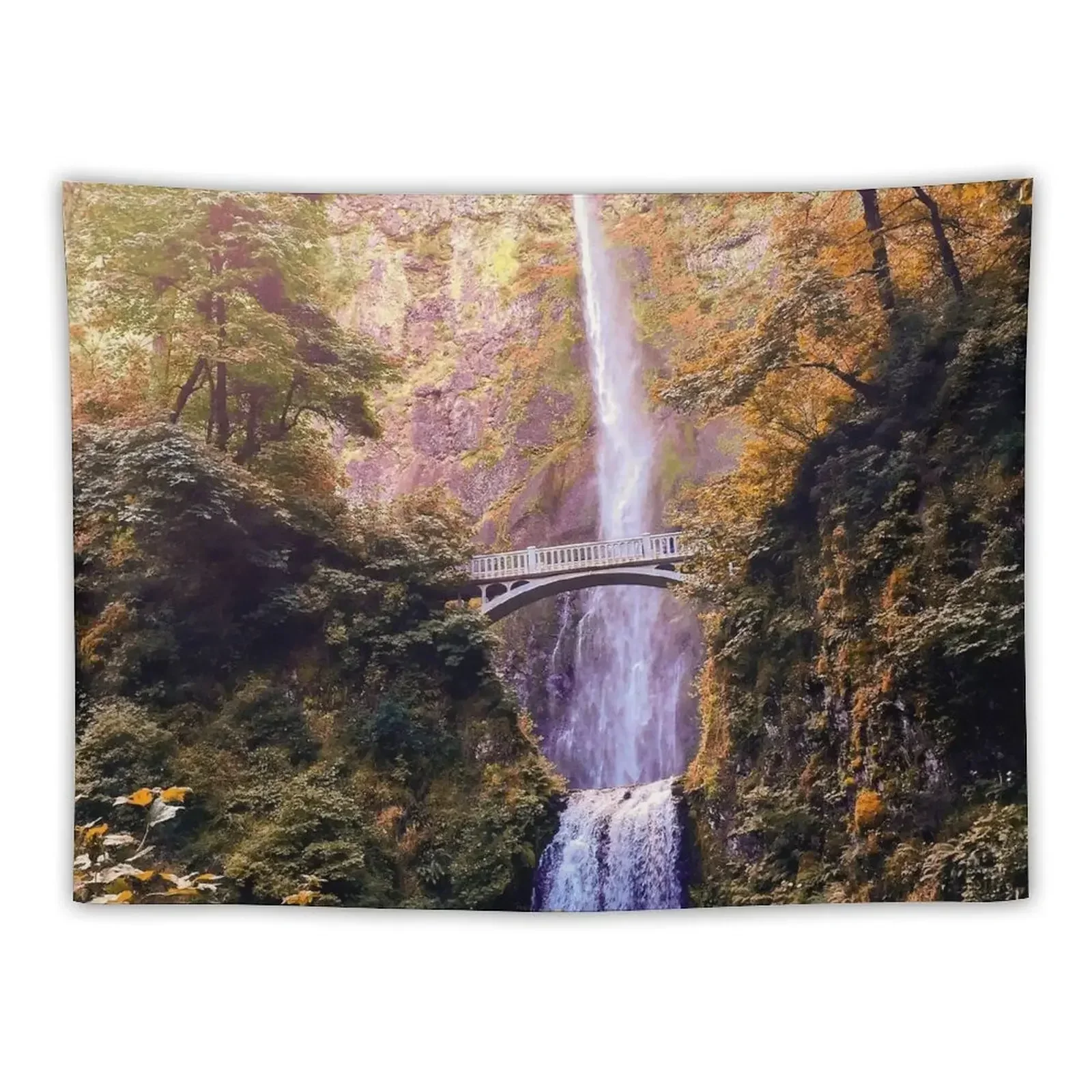 

Multnomah Fall Tapestry Tapete For The Wall Aesthetics For Room Tapestry