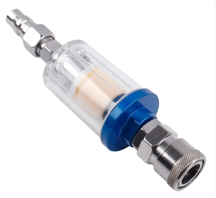 1/4 Inch Thread Clear Water Trap Air Compressor Moisture Separator Oil Water Filter Kit for Paint Sprayer