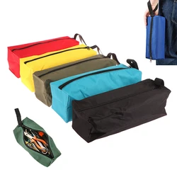 Bolsa de herramientas de mano, organizador de caja de instrumentos de lona impermeable, tornillos pequeños, clavos, broca de Metal, piezas de herramientas