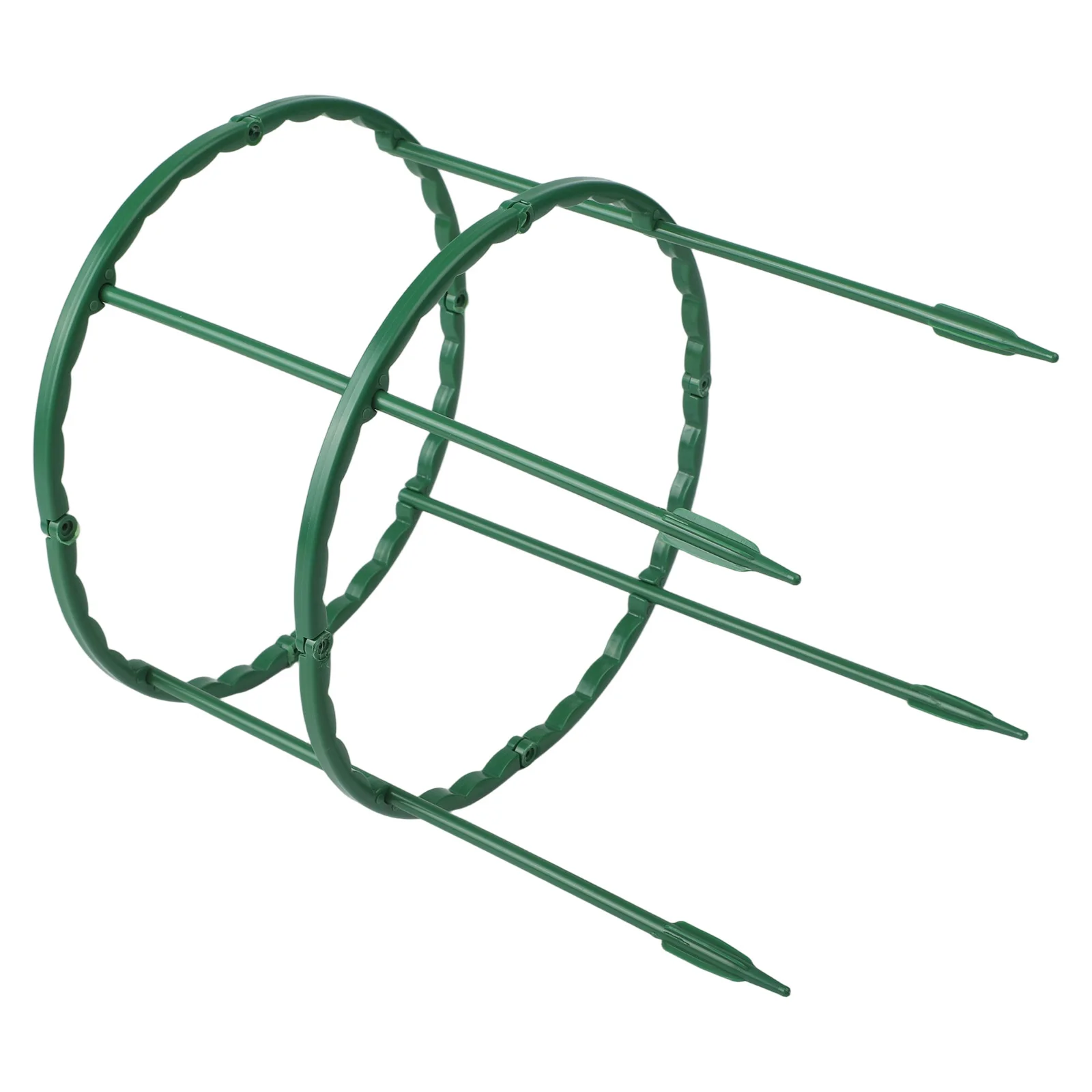 

Reusable Hot Outdoor Plant Stakes Climbing Trellis Green Half Round Plastic Stand Cage Stand Frame Support 15.5×25cm