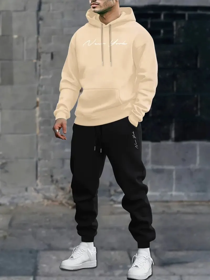 يتميز المجموعة الرجالية الجديدة لربيع وخريف 2025 بطباعة كاجوال عصرية ناعمة ومريحة بنمط حروف ثلاثية الأبعاد #5