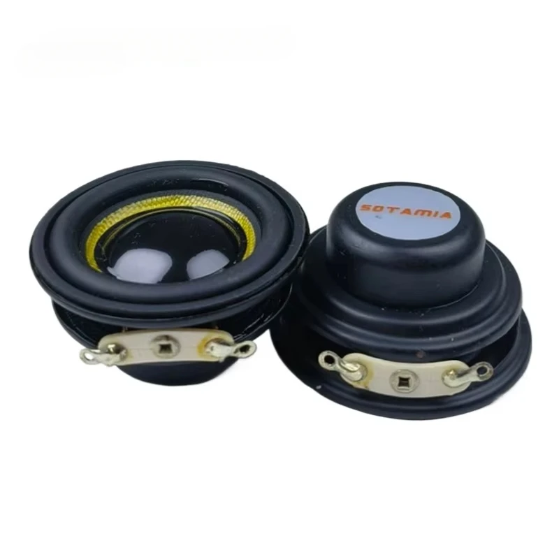 SOTAMIA 2 szt. 40mm głośnik pełnozakresowy Audio umywalka z włókna szklanego wodoodporny głośnik 1.5 Cal 4 Ohm 5W głośnik Bluetooth głośnik