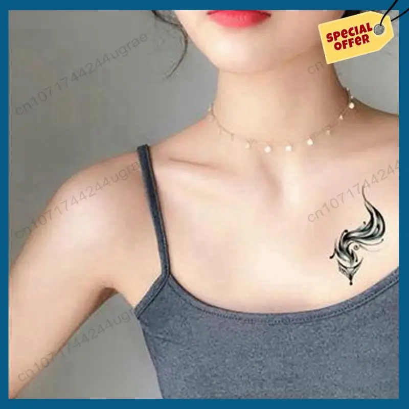 -A15I 60Pcs Sexy Dark Temporary Tattoo Sticker Waterproof Temporary Tattoo Fake Tattoo Sticker