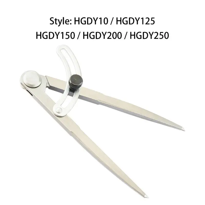 Wing Divider Marking Tool, Steel Hand Layout Divider with Locking Arm for Woodworking Tasks and Leather Line Work D2RD