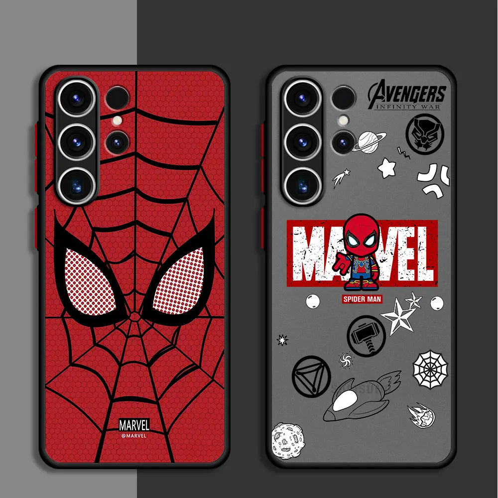 Marvel Sipider man Case for Samsung Galaxy A52 5G A73 A23 A24 A72 A22 A32 A54 A34 A13 A53 A14 A33 A13 Soft Matte Cover