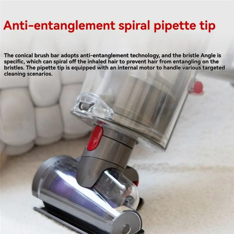LITE Mini Motorized Dust for Mite Removal Brush for Dyson V10 Slim/V12 Slim/SV18/SV20 - Vacuum Attachment for Mattress & Couch