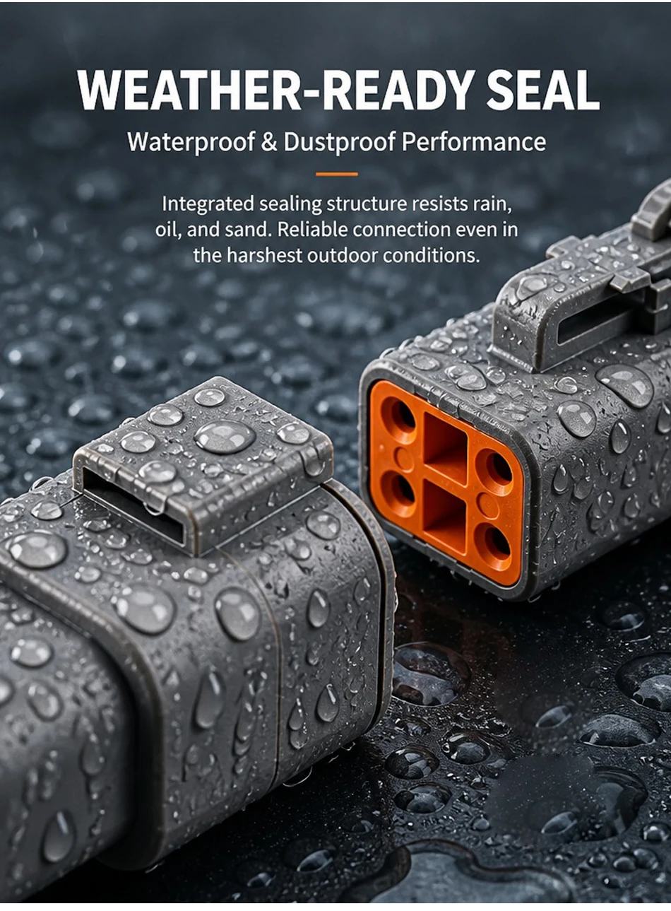 2 Pin DTP04-2P DTP06-2S Deutsch DTP Connector - Gray Male Female Waterproof Electrical Auto Plug for Marine, Bus & Industrial T&I Online Store