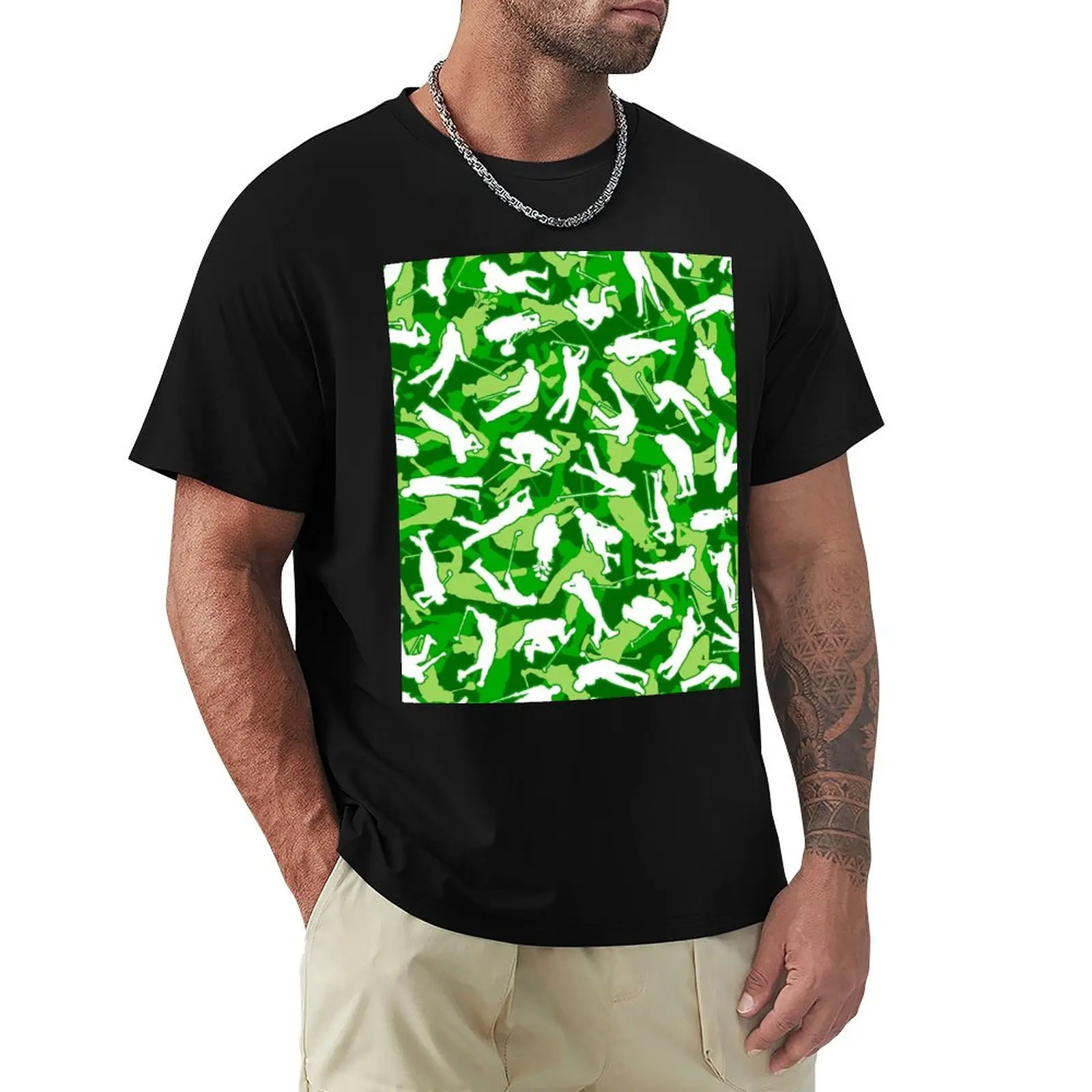 

Golf Lover Pro Golfer Camo Camouflage Pattern Green T-Shirt affliction shirts valentines clothes blanks men workout shirt