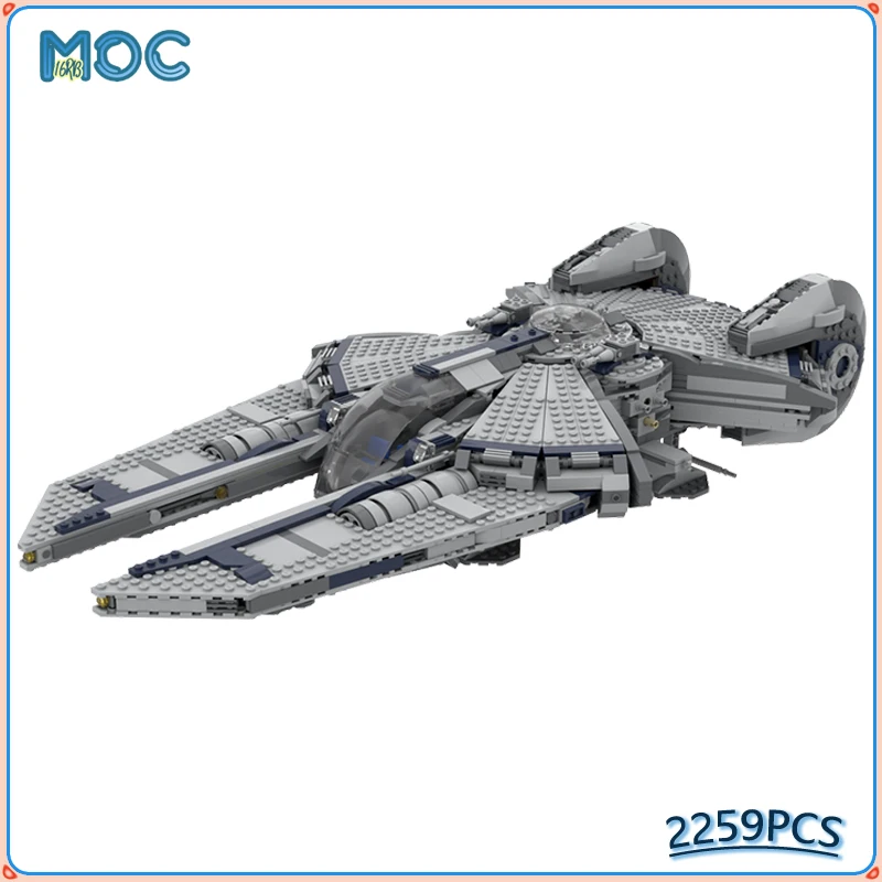 

Space Series Building Blocks Space Battleship YT-985 Transport Ship MOC Model High Difficulty Assembly Bricks Toys Giff