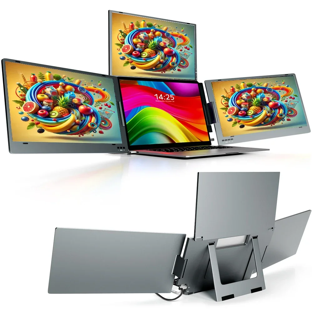 

Triple for Excel Masters - 3x14" Screens Show 12 Spreadsheets at Once