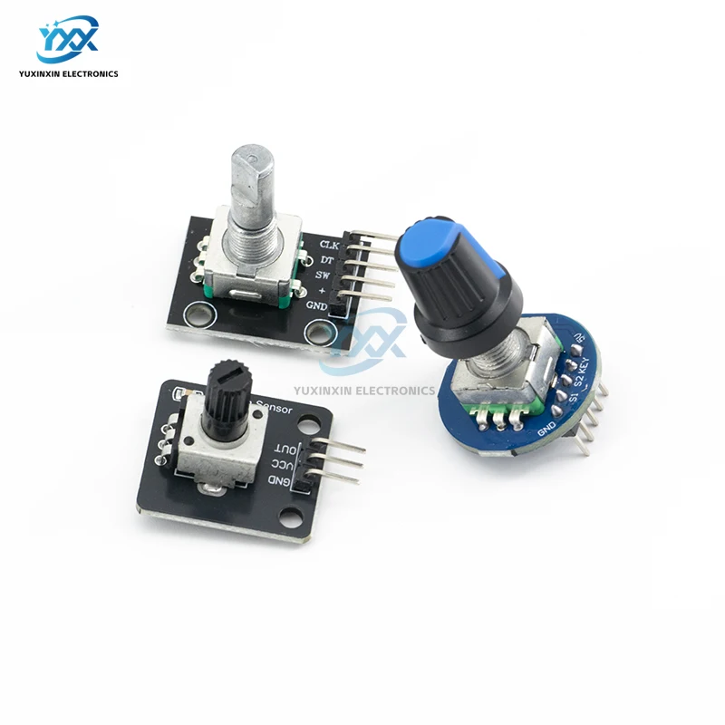 1/3/5/10PCS 360 Degrees Rotary Encoder Module KY-040 With Pins Sensor Switch Development Board for Arduino Brick