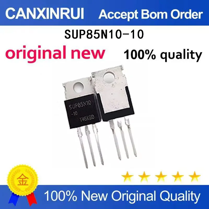 (5-100 Pieces) Brand new original SUP85N10-10 direct insertion TO-220 100V 85A spot chip IC