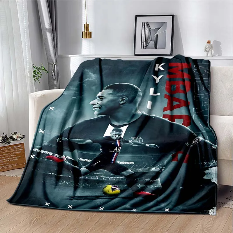 FASION-FOOTBALL-M-MB-PE-STAR Super Soft Throws Blanket,Warm Cozy Blanket for Bed,Sofa,Bedroom,Living Room,Travel,Camping,Hiking