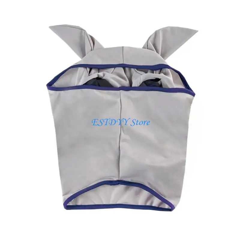 G6DE ‌Sun Horse Fly Mask Adjustable Breathable Meshes Horse Hood for Cycling Equestrians Gear Light Weight Outdoor