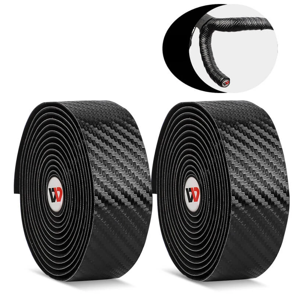 

Carbon Fiber Handlear Tape Pattern EVA PU Tape Practical Shock-Proof Toughness Damping Anti-Vibration Bar tape Belt for Bike