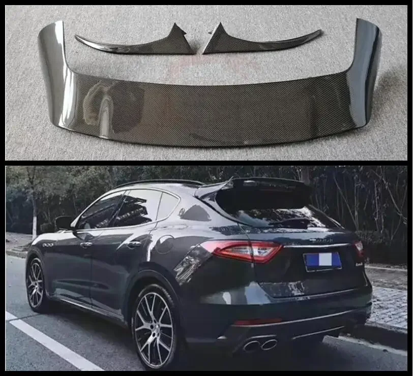 REAL CARBON FIBER REAR WING TRUNK LIP SPOILER FOR Maserati Levante 2016 2017 2018 2019 2020 2021 2022 2023