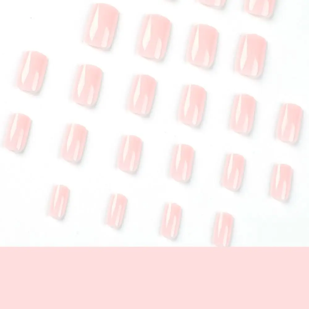24pcs Detachable Press on Nails DIY French LongBallerina False Nails Pure Color