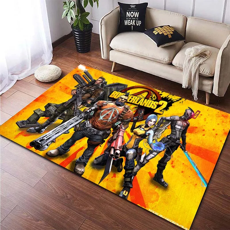 15 Size 3D Game Pattern B-Borderlands Carpet for Bedroom Floor Mat Decor Living Room Carpet Anti-slip Rugs Home Decor Gamer Room