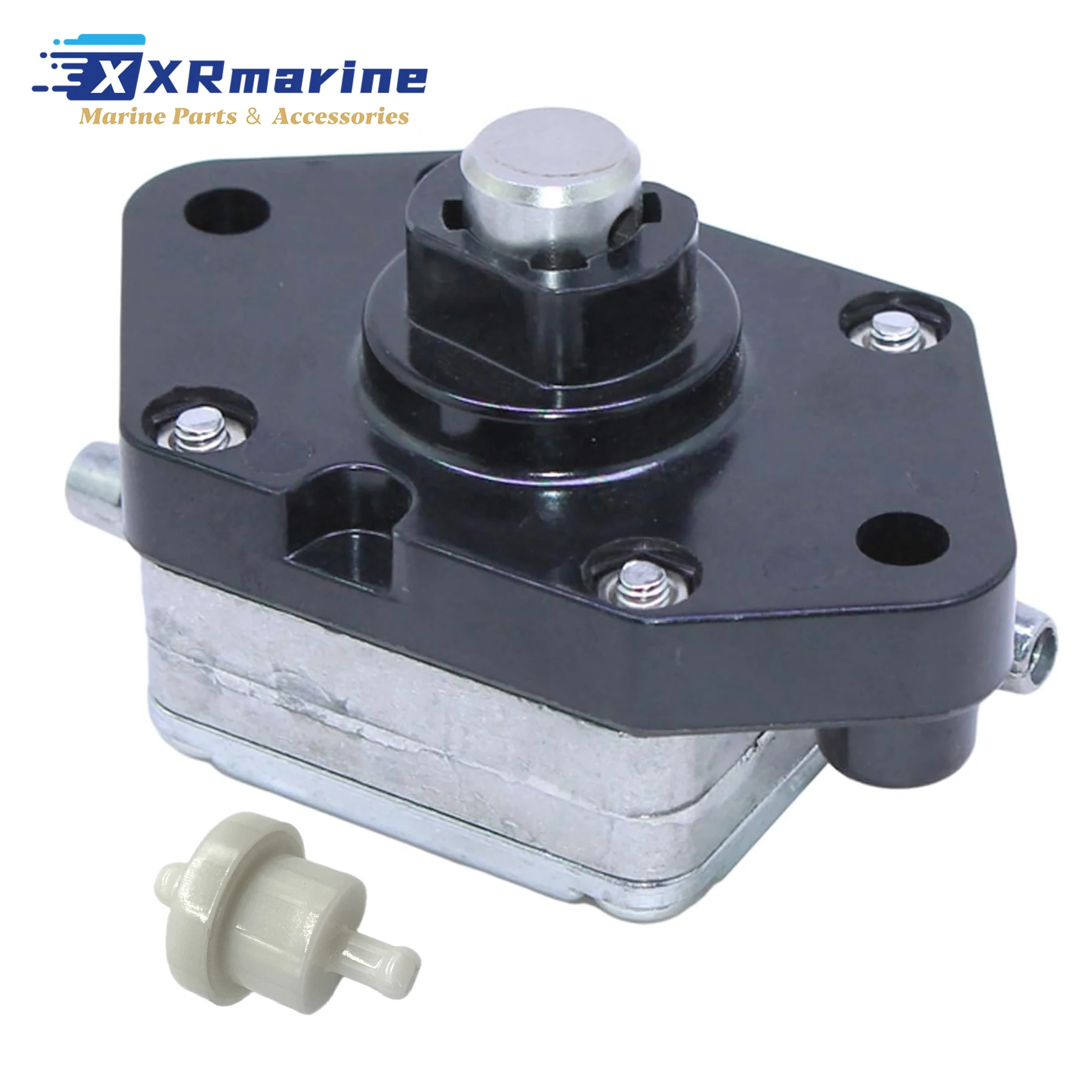 

Fuel Pump 15100-91J03 W/ Inline Filter 15410-98500 Compatible with Suzuki Outboard 4 Stroke DF 4 5 6 HP Marine Motors 18-35304