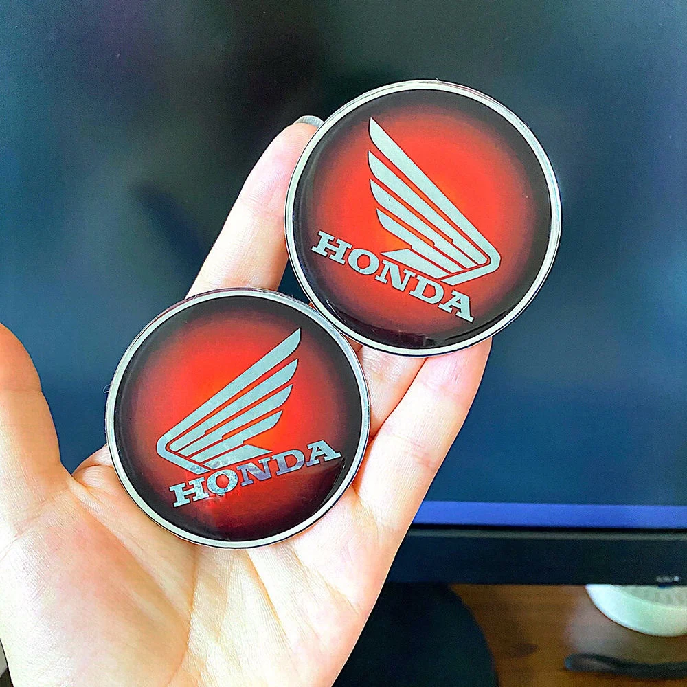 Geschikt Voor Honda Motorfietsen Met Ronde Vleugels 3d Brandstoftank Sticker Logo Zachte Rubber Bescherming Tegen De Zon, Waterdichte Modificatie