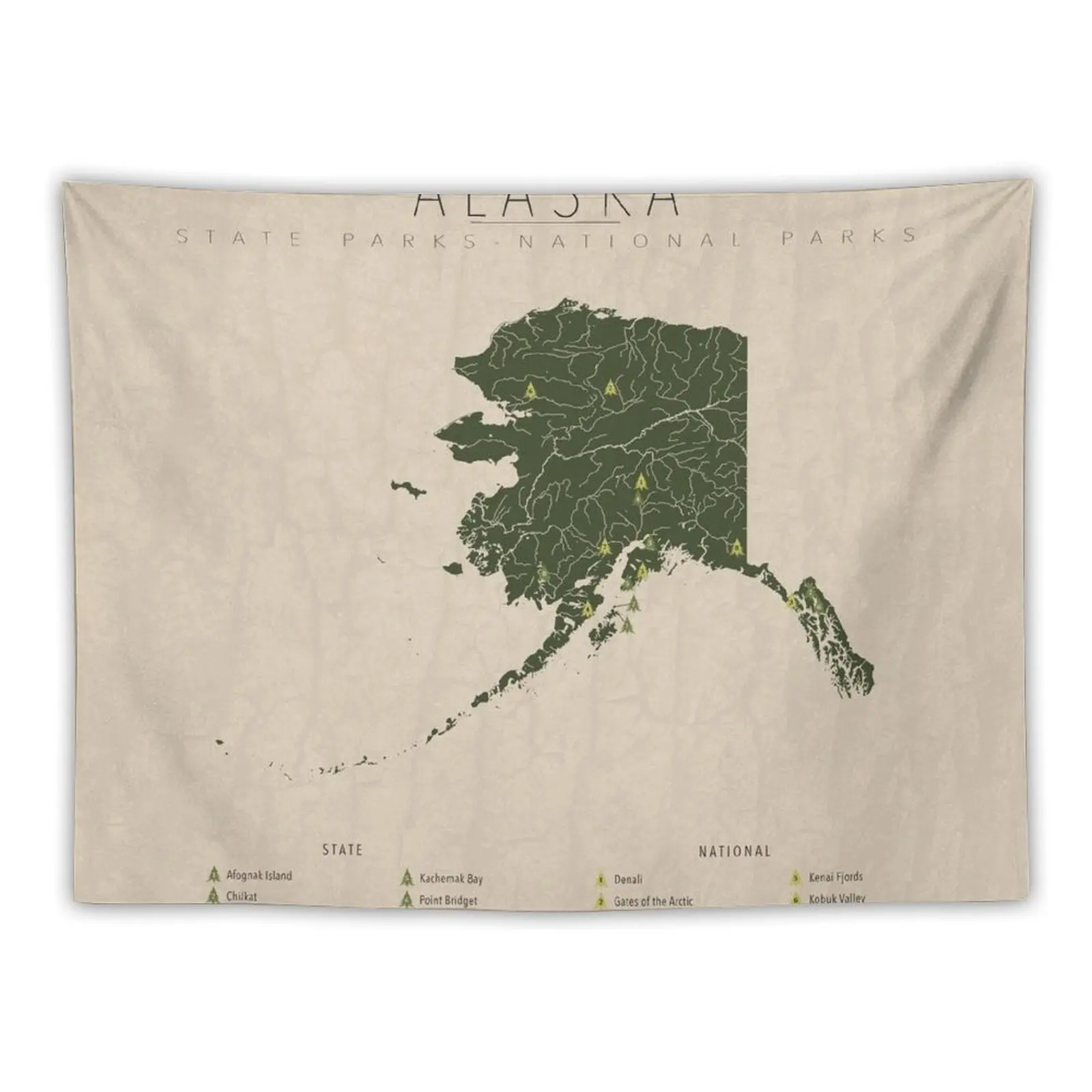 Alaska Parks Tapestry Wall Decoration Items Decor Home Decorative Paintings Cute Room Things Tapestry