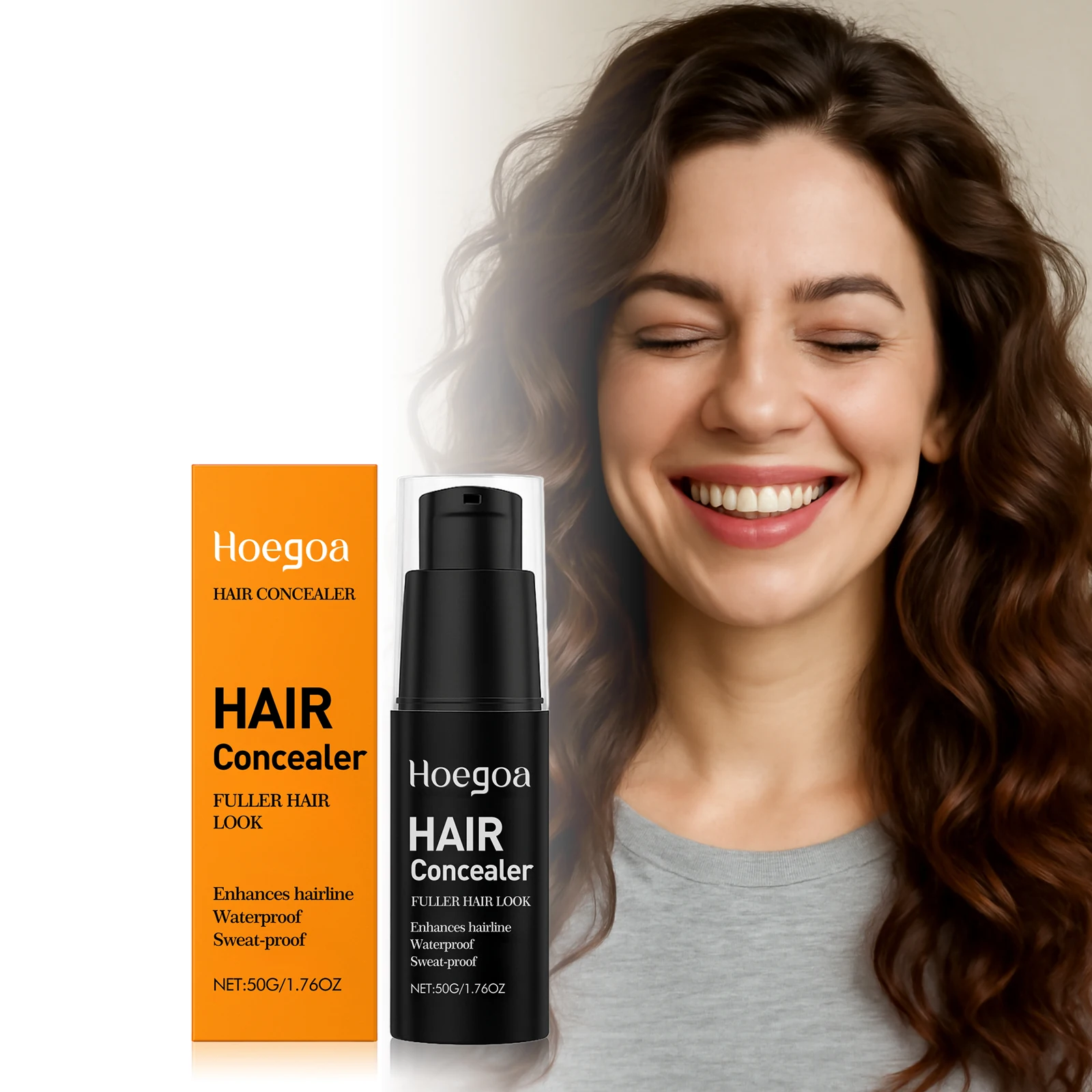 Hair Concealer Covering Gray White Hairs Fill Sparse Areas Maintain Perfect Hairline Waterproof Repair Forehead Concealer Liquid