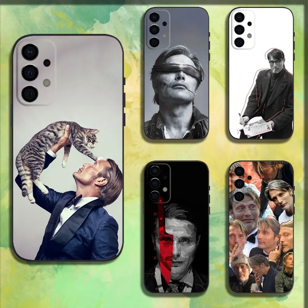 Actor M-Mads Mikkelsen Phone Case For Samsung Galaxy A13,A21s,A22,A31,A32,A52,A53,A71,A80,A91 Soft Black Cover