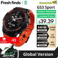 Global Version Black Shark GS3 Sport Smart Watch 1.43'' AMOLED Display 18 Days Life 120+ Sports Modes 5ATM GNSS