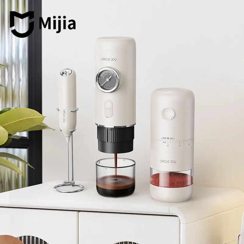 Cafetera Mijia Circle Joy, Cafetera Eléctrica Portátil, Cafetera Espresso Automática, Extracción de Cápsulas