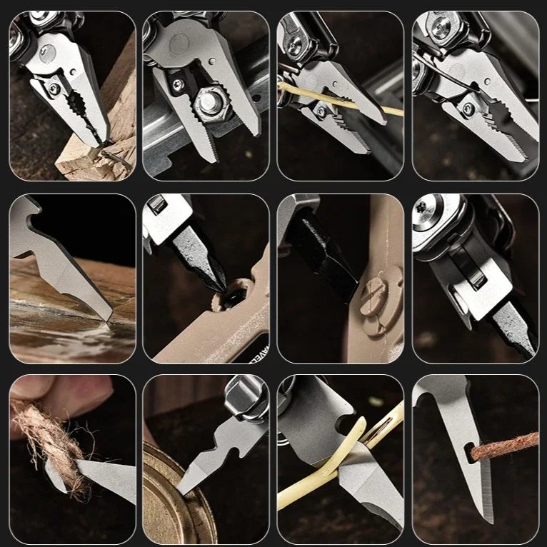 كماشة منزلية جديدة متعددة الوظائف قابلة للطي لعام 2025 مع أدوات يدوية للجيب EDC عالية الجودة ومريحة ومتينة