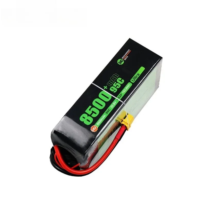 High-Capacity 8500mAh 22.8V 95C LiPo Battery For RC Quadcopter Helicopter FPV Racing Drone Spare Parts 6s Rechargeable Battery