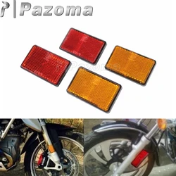 ECE/SAE Rectangle Reflector Bolt-on Side Marker Universal For Motorcycle ATV Trailer Car Motorbike Warning Reflective Sticker