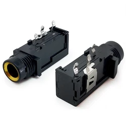 10pcs 6.35mm audio socket PJ-603 Audio Guitar Video Socket Microphone, microphone, headphone interface mother base