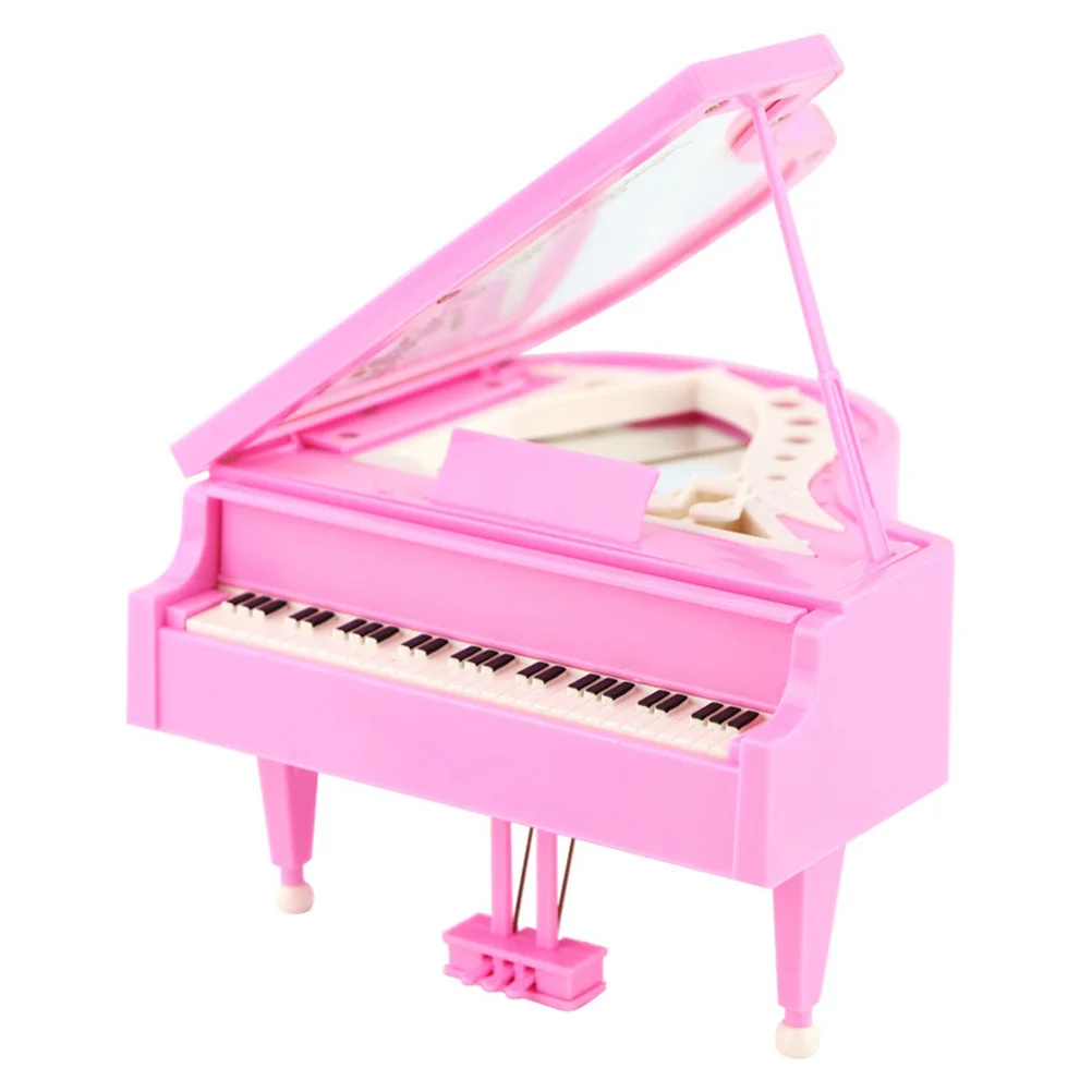 

Piano Music Box nament Desktop Adornment Statue Plastic Child Decor Bedroom Living Room Study Creative Decoration Long Time