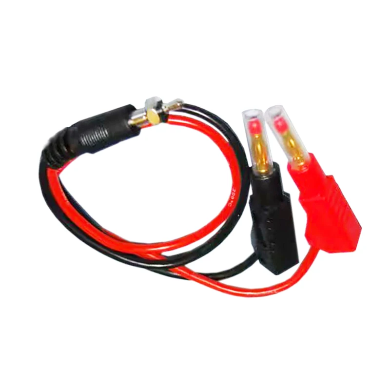 Enchufe de arranque brillante, Cable de carga RC, Cable de plomo a 4,0mm, chapado en oro, Conector de enchufe Banana blindado apilable, 22AWG, 30cm