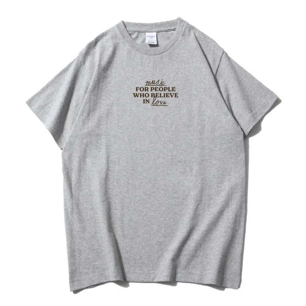 الموسيقى للأشخاص الذين يصدقون الحب تي شيرت للجنسين الشارع الشهير جو جوناس المغني قميص مطبوع س الرقبة الصيف القطن تي شيرت للرجال #3