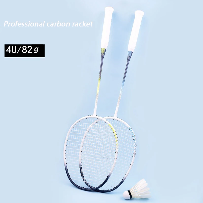 Yaks Brand New Smart Series Offensive Badminton Racket Full Carbon 4U Professional Durable Badminton Racket Single