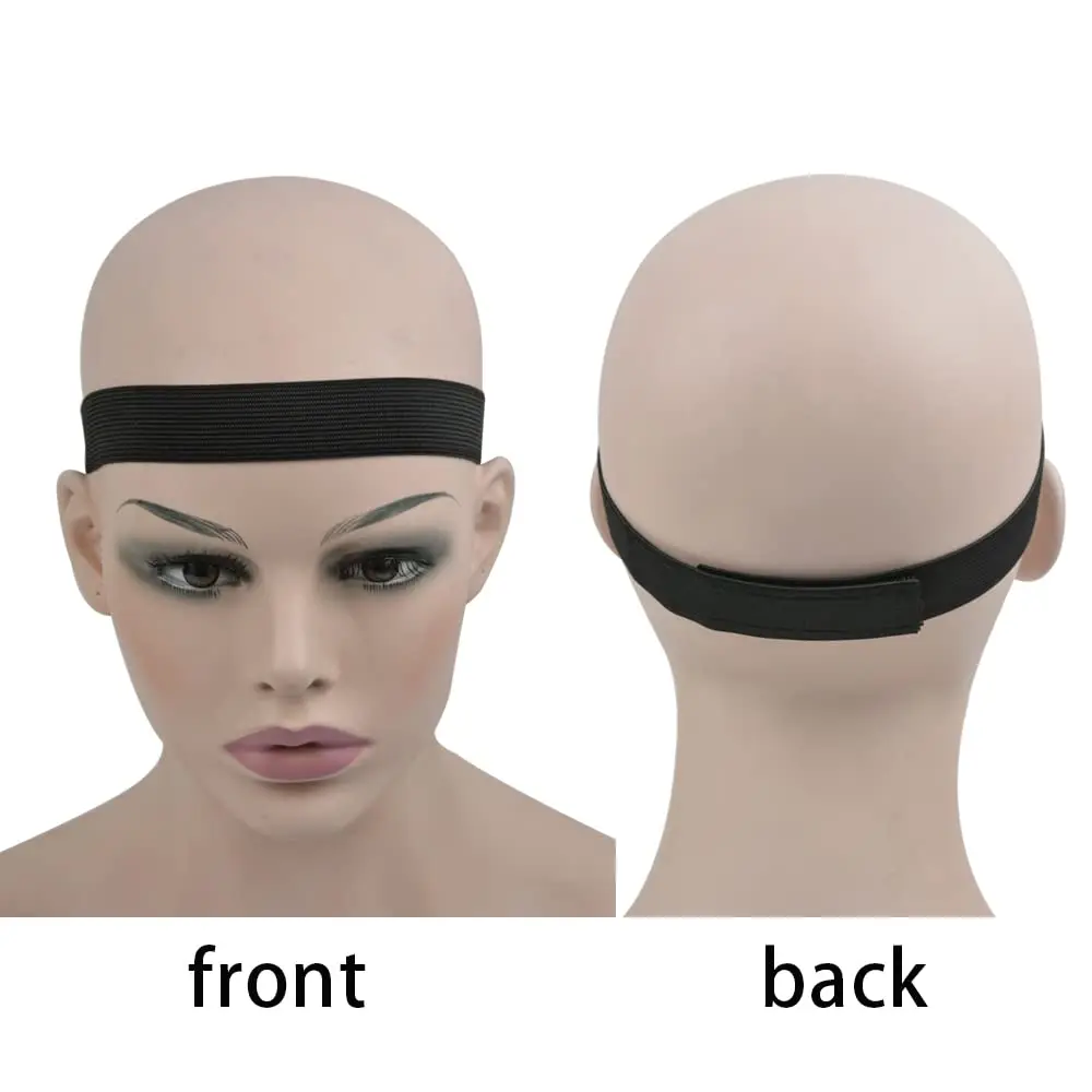 3 قطع من أربطة ذوبان الدانتيل المرنة، عصابات رأس شعر مستعار قابلة للتعديل لوضع أمامي من الدانتيل