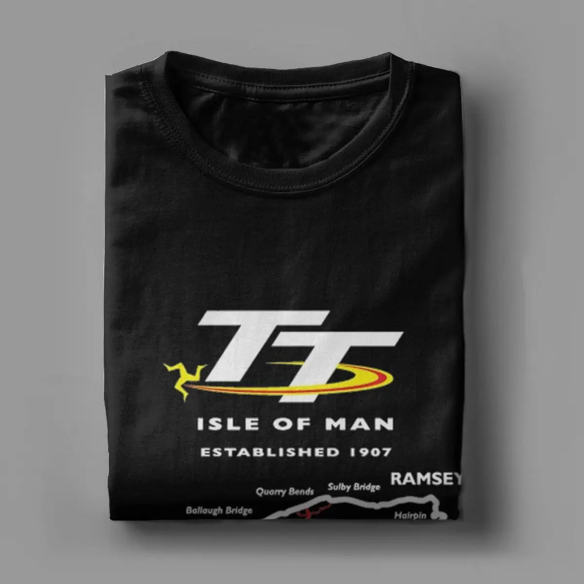 Motorcycle Races T-Shirt for Men Women Isle Of Man TT Novelty Cotton Tee Shirt Crew Neck Short Sleeve T Shirt Adult Clothing