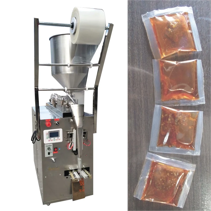 High Speed Dipping Jam Peanut Butter Kerchup Chili Sauce Tomato Liquid Paste Sachet Packaging Packing Machine