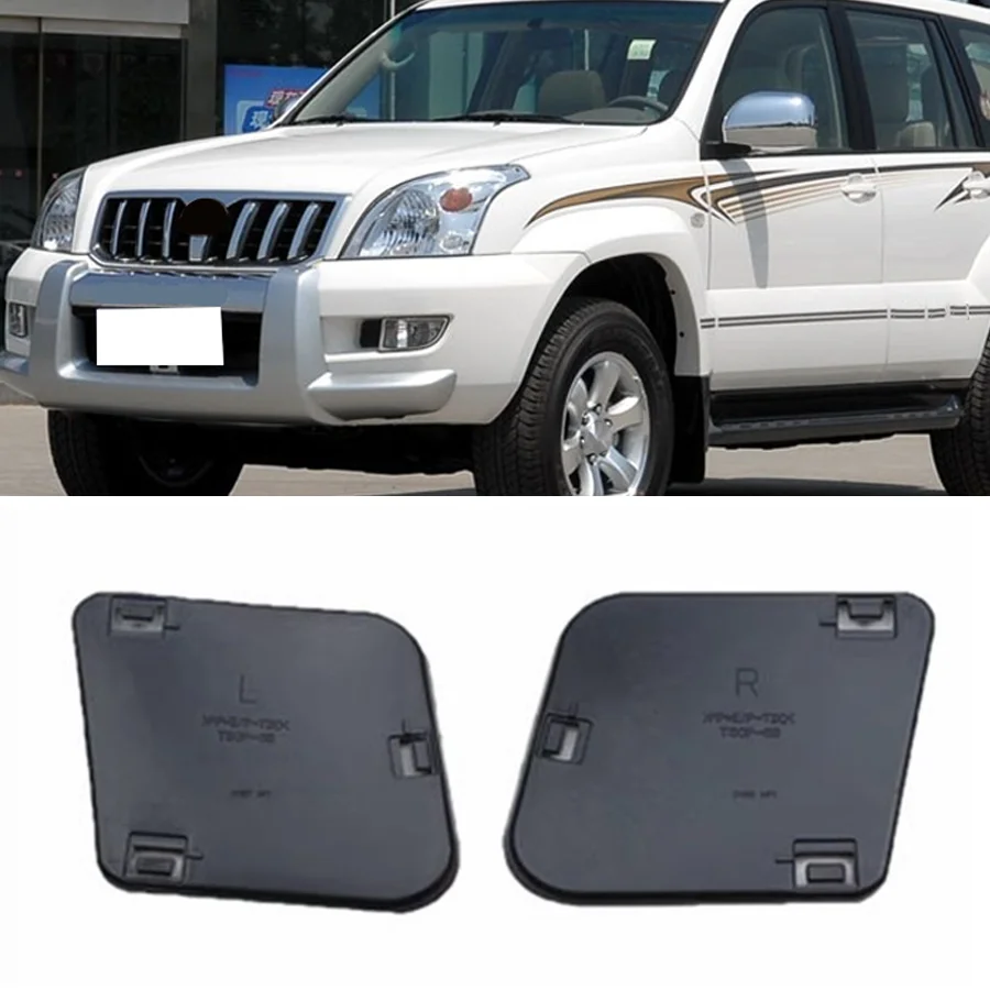 Wooeight 1Pc Front Fog Lamp Side Trim Panel Front Bumper Cover Plate Cover Fit For Toyota Prado LC120 2003-2009 52124-60040