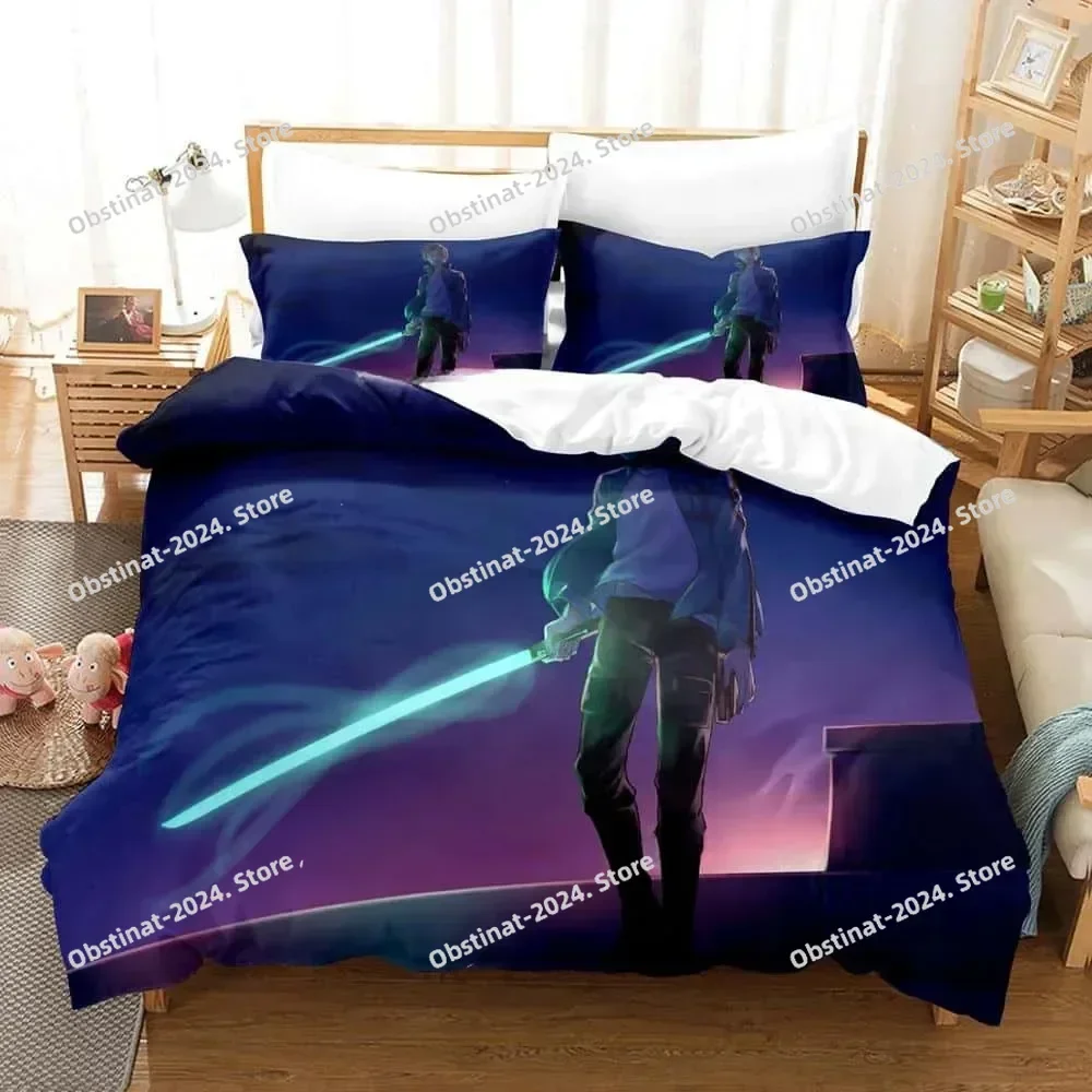 3D 애니메이션 월드 트리거 침구 세트 베개 커버 포함 침대 이불 커버 부드러운 싱글 더블 퀸 슈퍼 킹 사이즈 홈 텍스타일