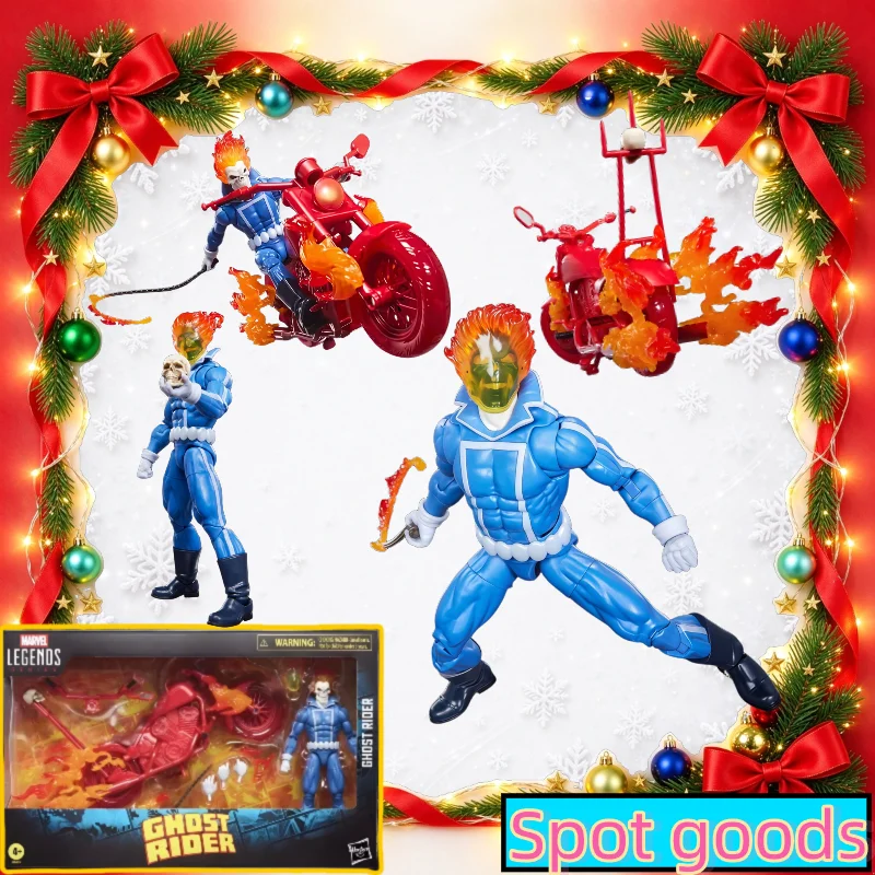 【Spot goods】Hasbro Legends Ghost Rider Johnny Blaze 6inch Action Figure Movable Collectible Toy Special Offer for Festivals