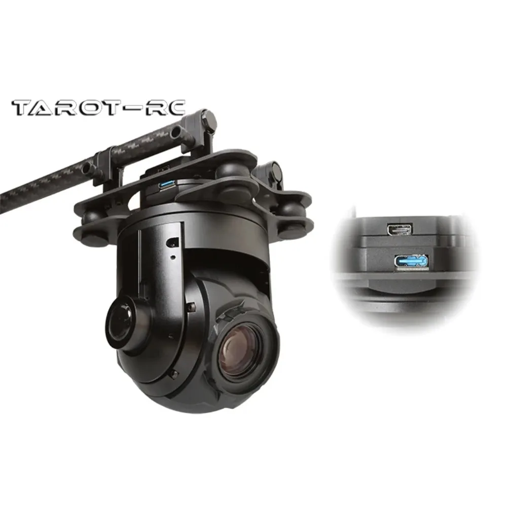 Tarot T10X-2A 10X Two-axis Ball Pod Gimbal Support Upright Inverted HDM Output Replas TL10X-T2D Drons Robots Mapping CAMER