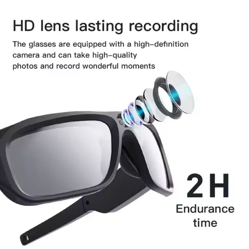 4K HD Glasses Camera Video Driving Record Cycling Video Smart Glasses Camcorder Outdoor Mini Camera